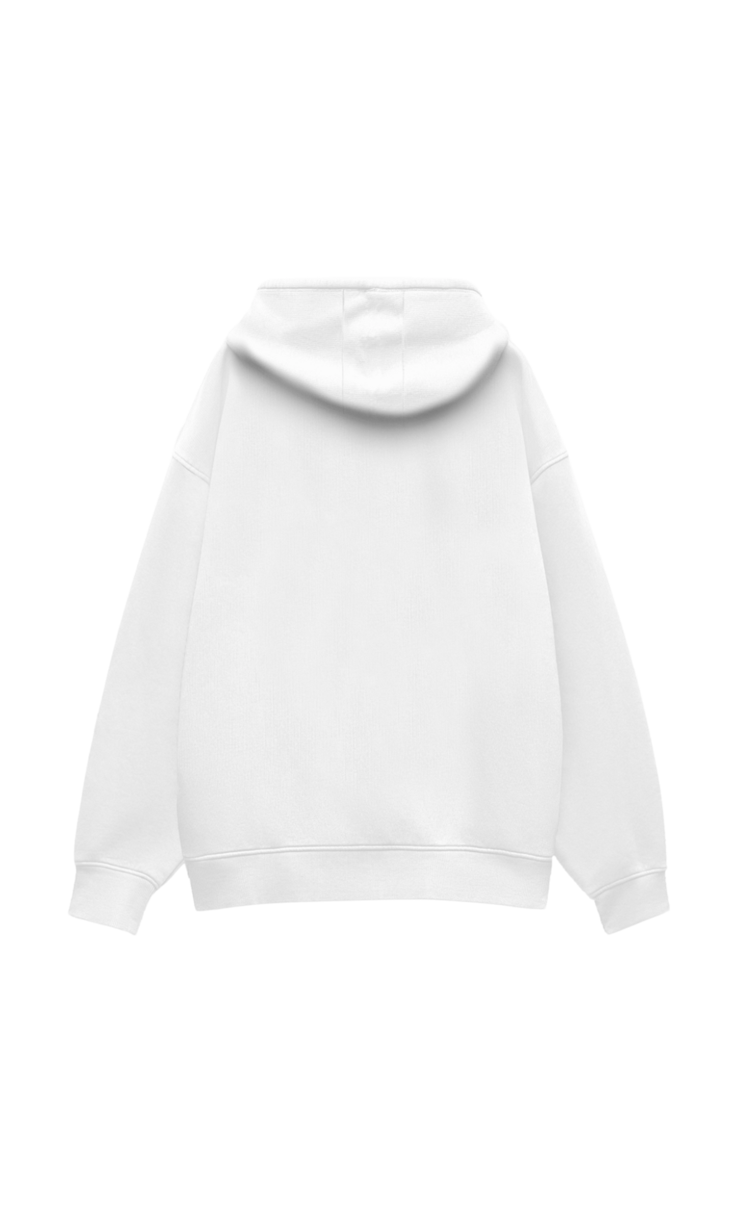 Demon Teeth Oversized Hoodie White