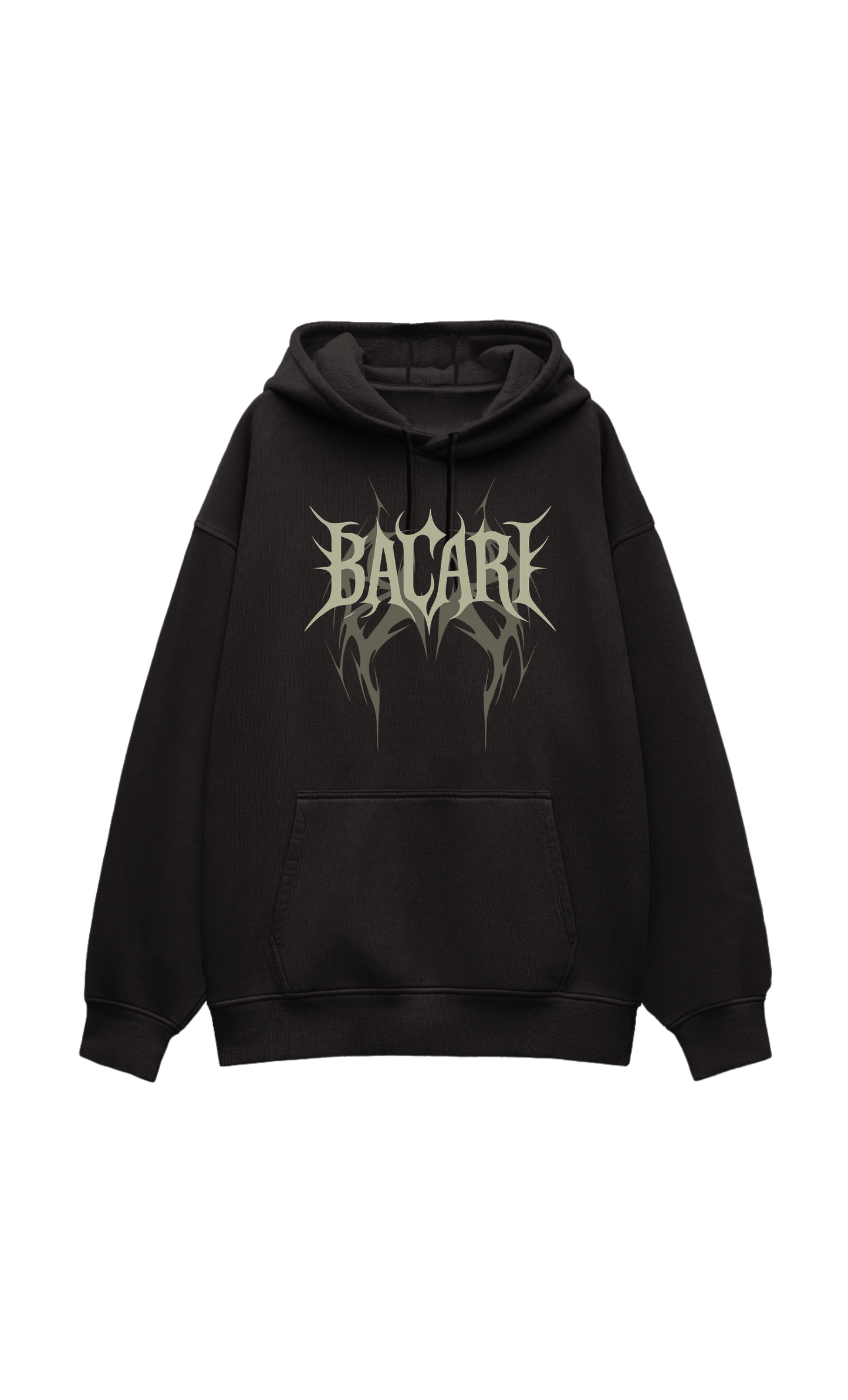 Thunder Oversized Hoodie Black