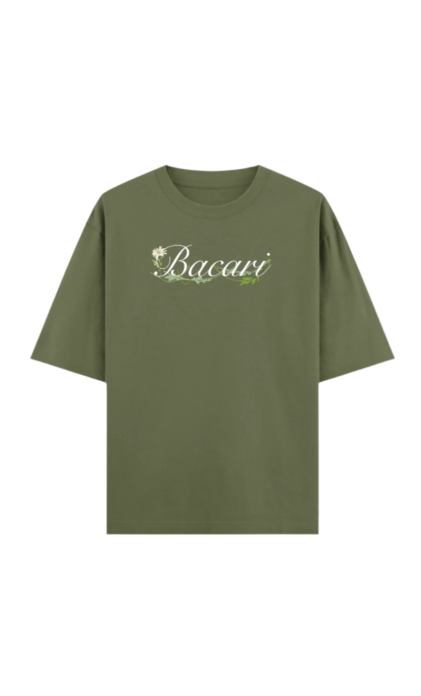 Skull and Roses Olive Green