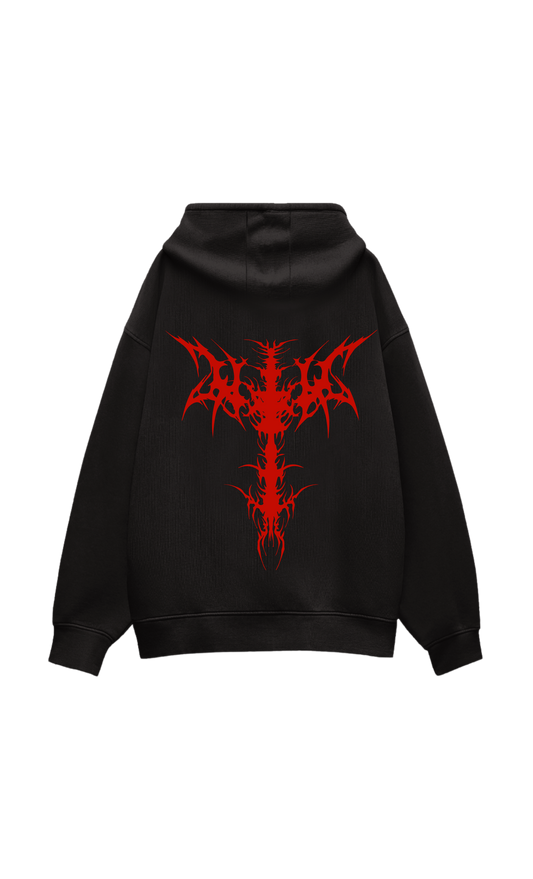 Not So Sacred Oversized Hoodie Black
