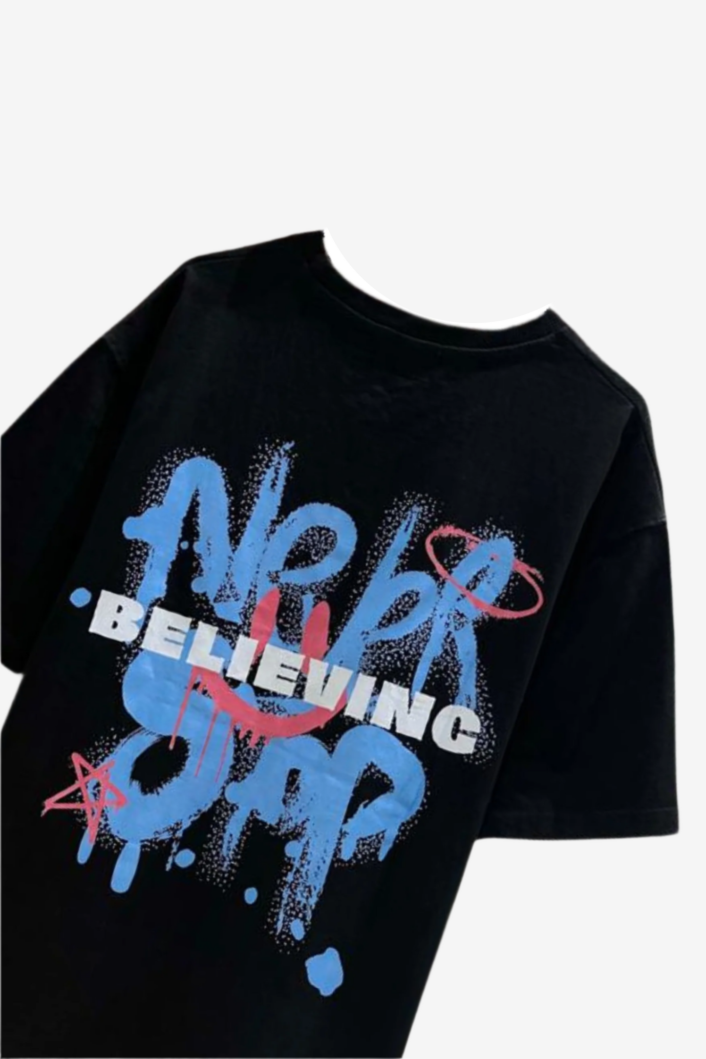 NEVER STOP BELIEVING T-SHIRT - BACARI